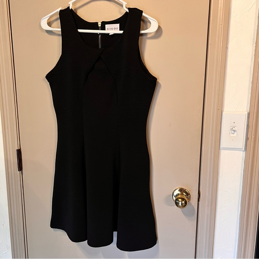 Textured little black dress